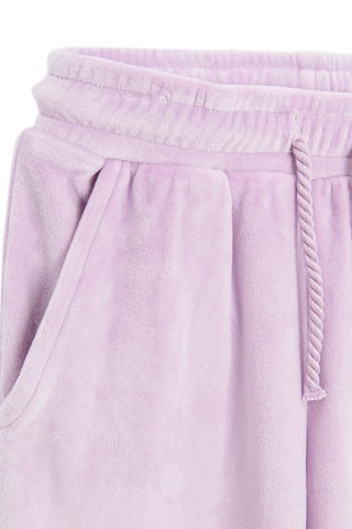 Jogging en velours - Rose