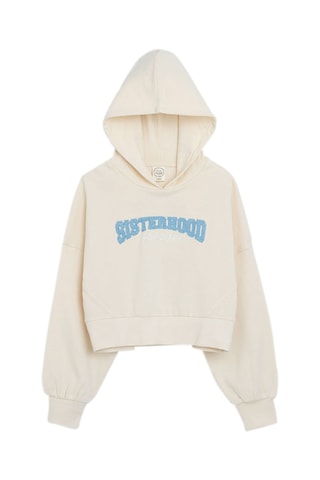 Sweat à capuche - Beige