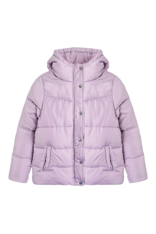 Doudoune à capuche - Mauve