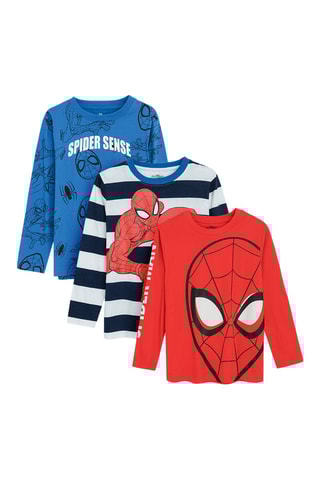 3 t-shirts Spider-Man Avengers Marvel - Bleu marine et rouge