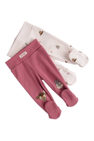 2 pantalons Bambi et Panpan Bambi Disney - Multicolore