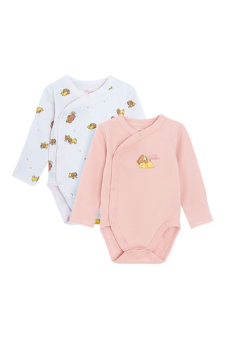 2 bodys La Belle et le Clochard Disney - Rose et blanc