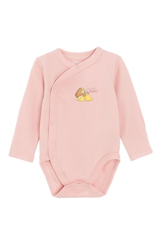 2 bodys La Belle et le Clochard Disney - Rose et blanc