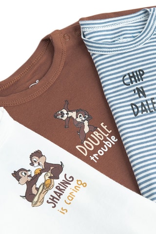 3 bodys Tic et Tac Disney - Multicolore