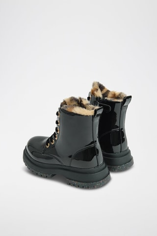 Bottines fourrées vernies - Noir