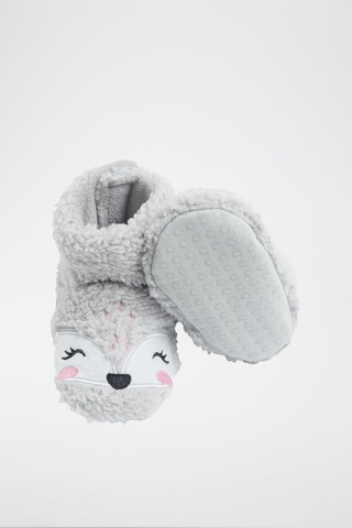 Chaussons montants fourrés Gris
