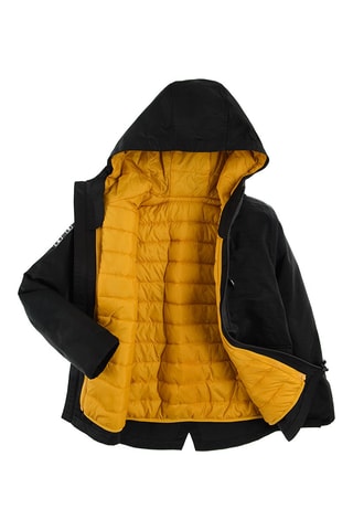 Parka 2 en 1 - Noir et moutarde