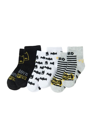 3 paires de chaussettes Batman La Ligue des Justiciers DC Comics - Multicolore