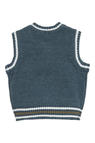 Gilet sans manches - Bleu marine chiné