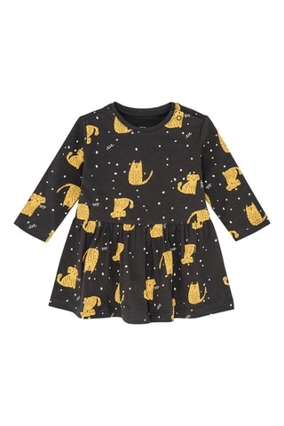 Robe - Anthracite et jaune
