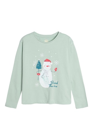 T-shirt - Zeegroen