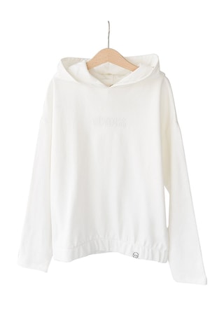 Sweat à capuche - Ecru