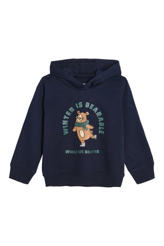 Sweat à capuche - Bleu foncé