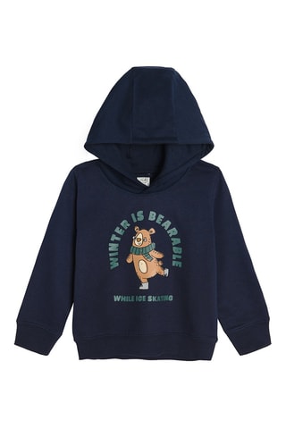 Sweat à capuche - Bleu foncé