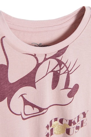 T-shirt Mickey en Minnie Disney - Roze