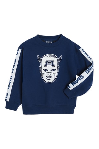Sweat Captain America Avengers Marvel - Bleu marine