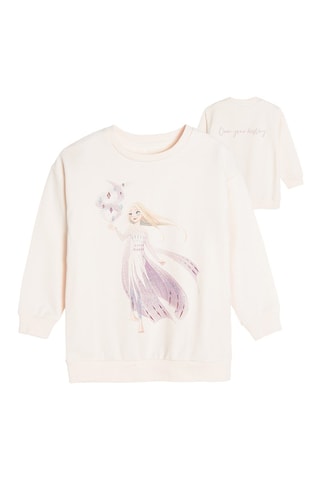 Sweat Elsa La Reine des Neiges Disney - Beige