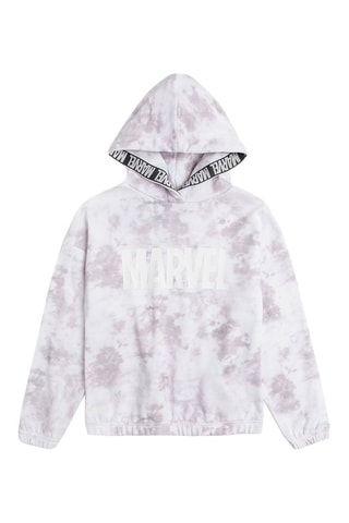 Sweat à capuche Marvel - Blanc et mauve