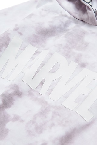 Sweat à capuche Marvel - Blanc et mauve