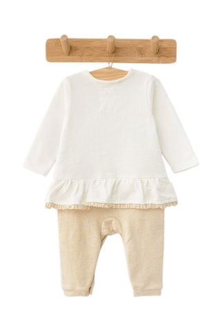 Dors-bien trompe-l’œil en coton biologique Bambi Disney - Ecru