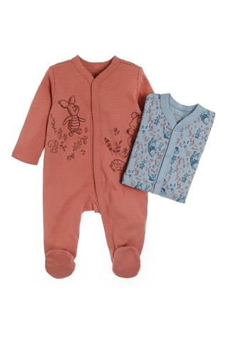 2 grenouillères Winnie l'Ourson Disney - Multicolore