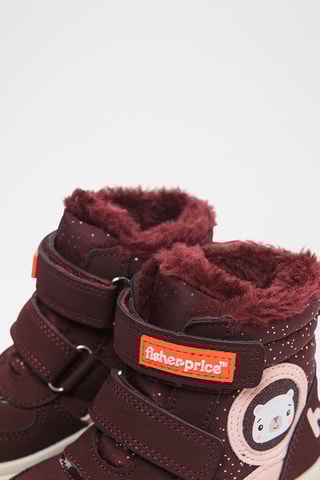 Bottines fourrées Happy Fisher-Price - Grenat et rose