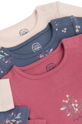 3 bodys - Vieux rose