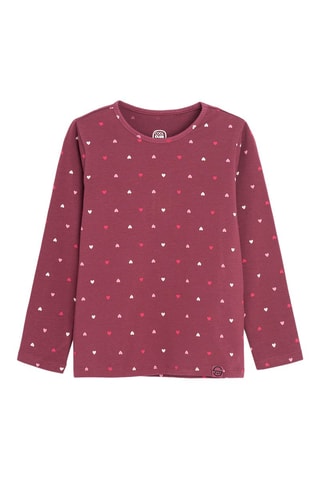 T-shirt - Bordeauxrood