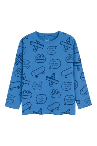 3 t-shirts - Rouge et bleu cobalt