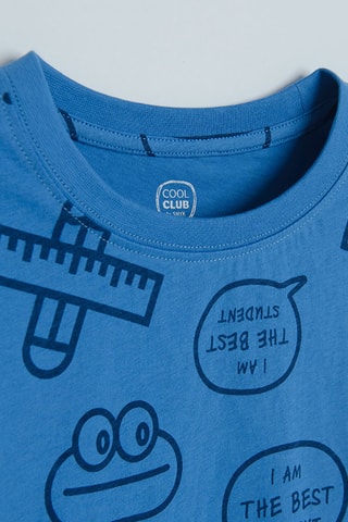 3 t-shirts - Rouge et bleu cobalt