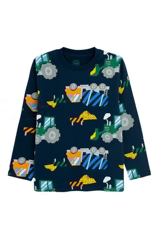 2 t-shirts - Bleu marine et vert foncé