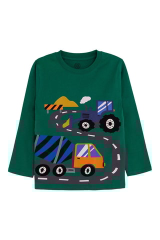 2 t-shirts - Bleu marine et vert foncé
