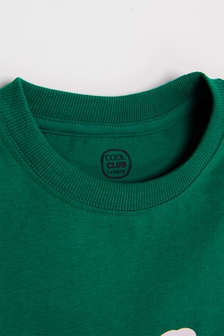 2 t-shirts - Bleu marine et vert foncé