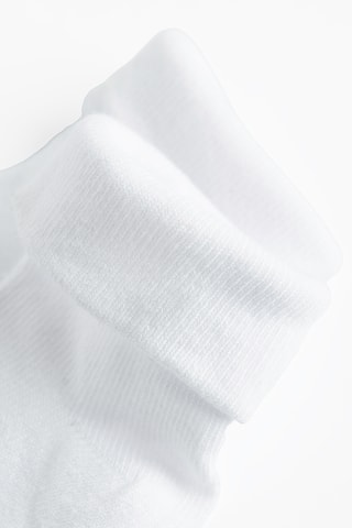 3 paires de chaussettes en coton biologique - Blanc