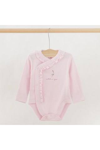 2 bodys en coton biologique - Rose