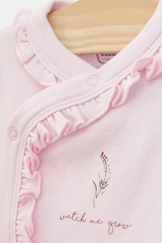2 bodys en coton biologique - Rose