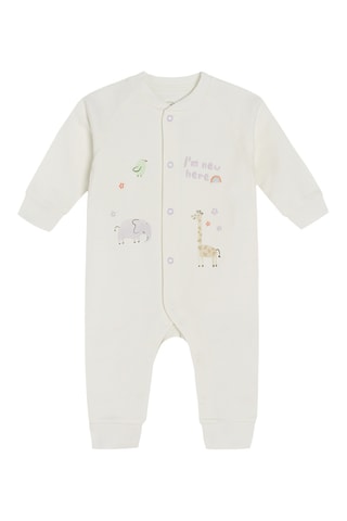 Combinaison en coton biologique - Ecru