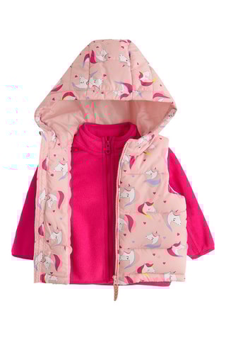 Doudoune sans manches - Rose