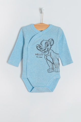 2 bodys Simba Le Roi Lion Disney - Ciel et blanc