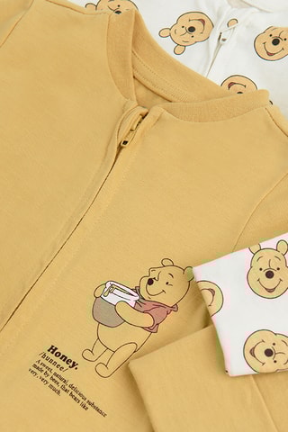 2 combinaisons Winnie l'Ourson Disney - Blanc et jaune