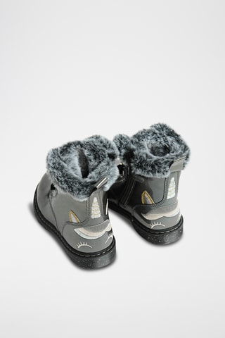 Bottines fourrées - Gris foncé