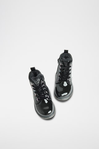 Bottines vernies fourrées - Noir