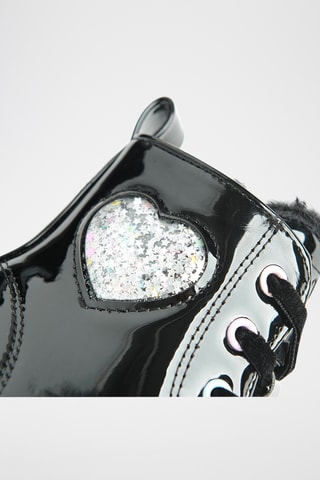 Bottines vernies fourrées - Noir