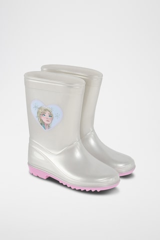 Bottes de pluie Anna et Elsa La Reine des Neiges Disney - Argenté