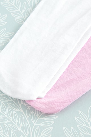 2 paires de chaussettes - Rose et blanc