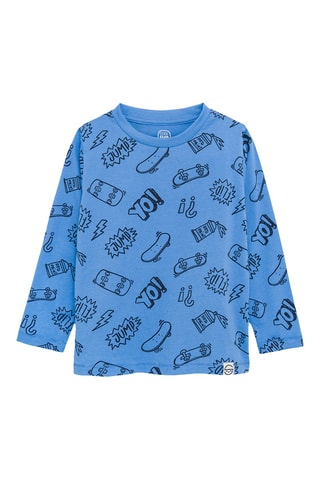 2 t-shirts - Bleu cobalt et blanc