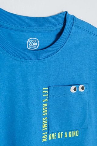 T-shirt - Bleu roi chiné
