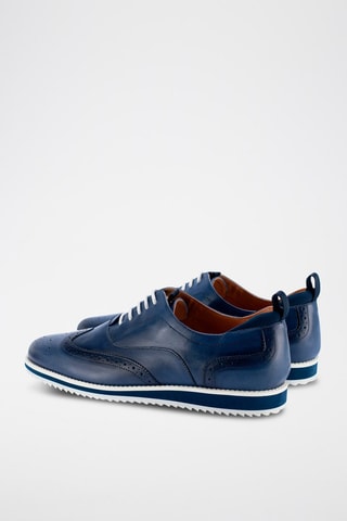 Leren Derby’s Marineblauw