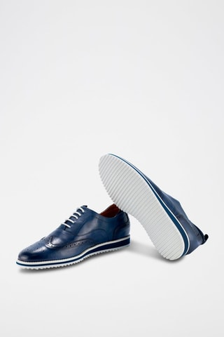 Leren Derby’s Marineblauw
