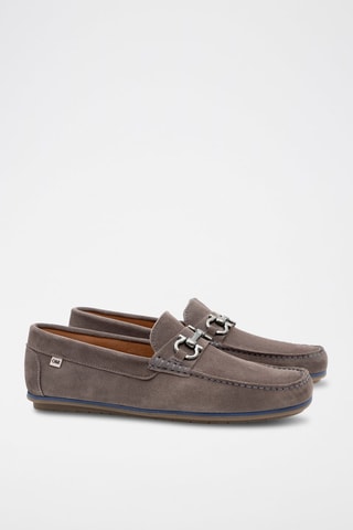 Nubuck Mocassins Grijs